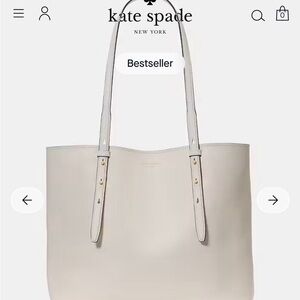 NWT Kate Spade Do It All Large Tote in Cashew Milk Fine Grain Leather